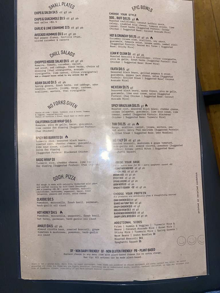 CALI - St. Pete Menu - Image 5